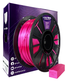 Filamento PLA  Silk Rosa Choque