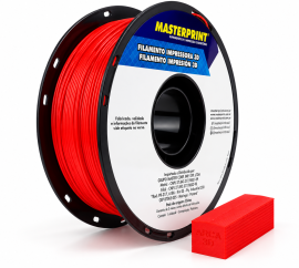 Filamento PLA  Fosco Vermelho - Masterprint