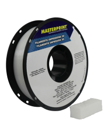 Filamento PETG Translucido Branco - Masterprint